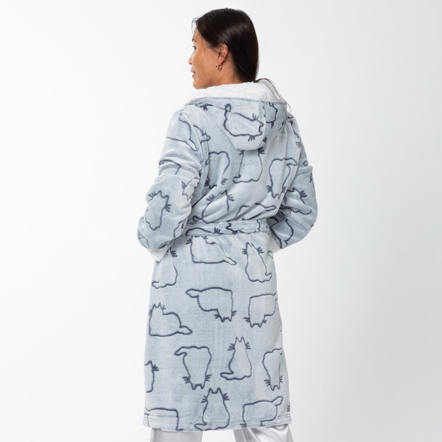 Pet Love Hooded Plush Fleece Robe