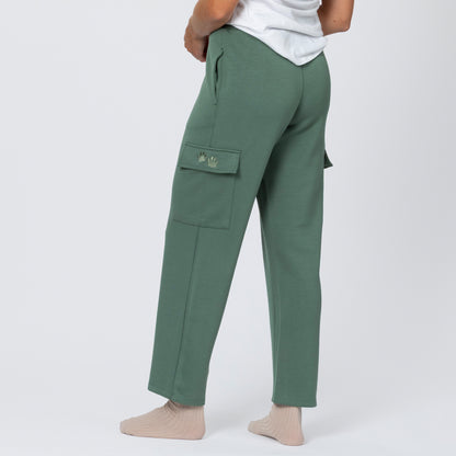 Paw Print Casual Stretch Cargo Pants