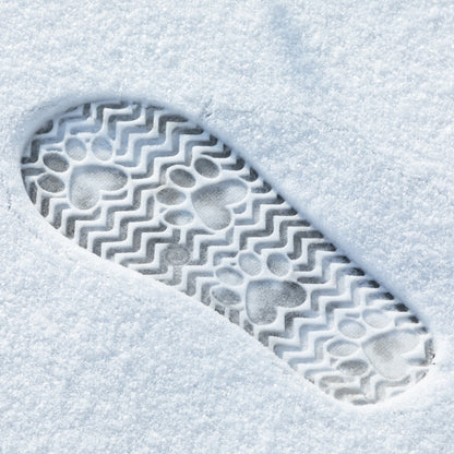 Paw Print Embroidered Indoor/Outdoor Slide-in Slipper Shoes