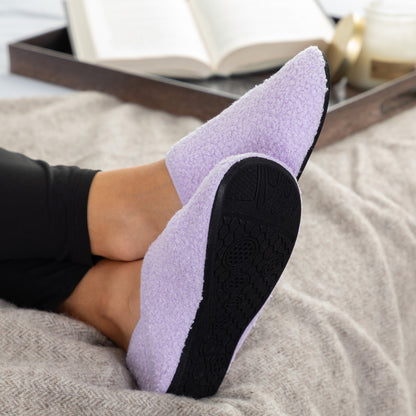 Paw Print Faux Shearling Lightweight Slippers