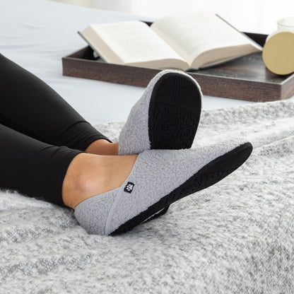 Paw Print Faux Shearling Lightweight Slippers