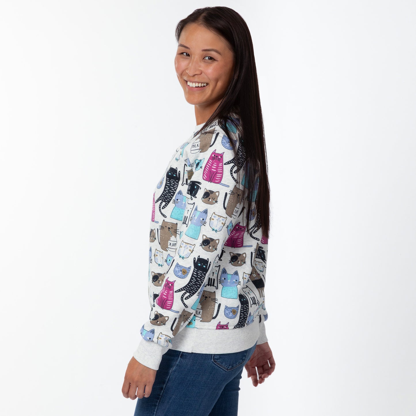 Colorful Pet Print Sweatshirt