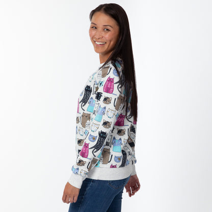 Colorful Pet Print Sweatshirt