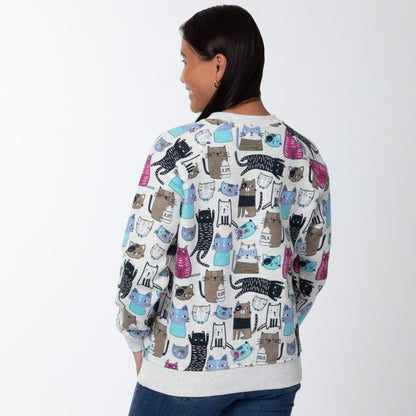 Colorful Pet Print Sweatshirt