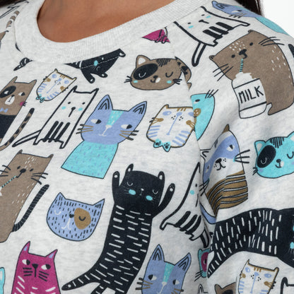 Colorful Pet Print Sweatshirt