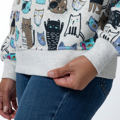 Colorful Pet Print Sweatshirt