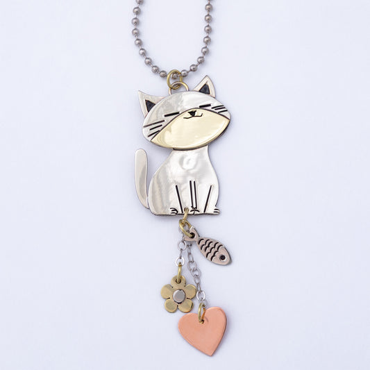 Pet Parent Mixed Metal Car Charm