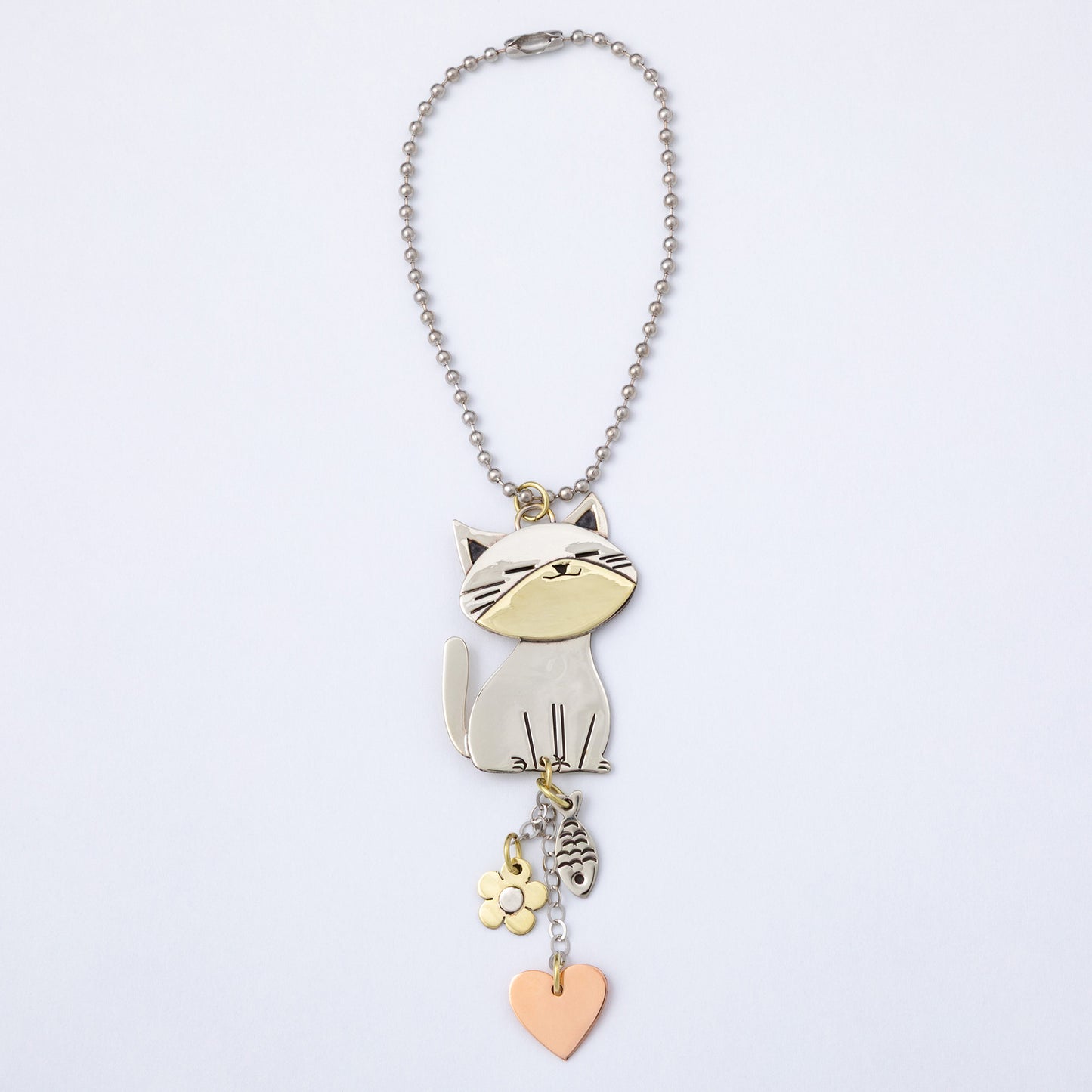 Pet Parent Mixed Metal Car Charm