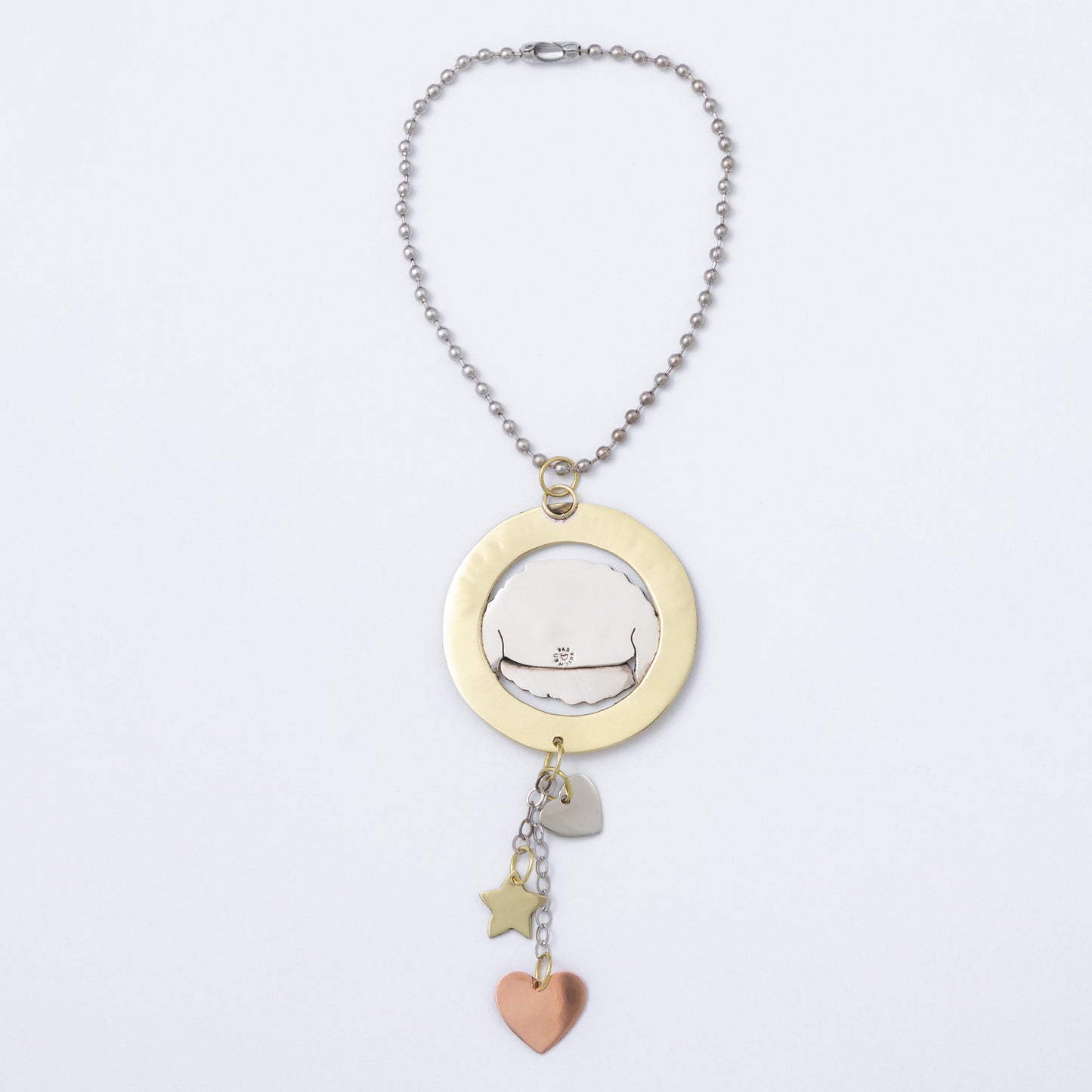 Pet Parent Mixed Metal Car Charm