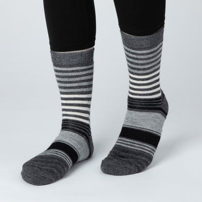 Multicolor Stripes Alpaca Socks