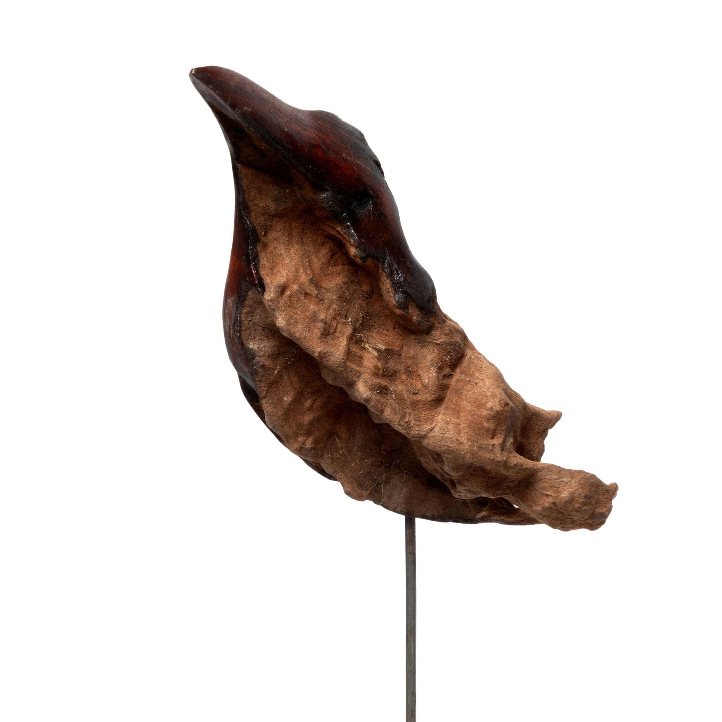 Hand-Carved Driftwood Pretty Bird Garden Stake