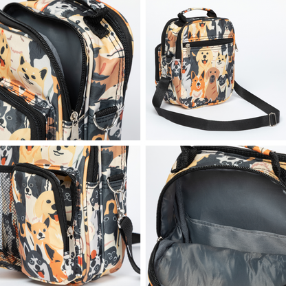 Paw Love Expandable Crossbody Daypack