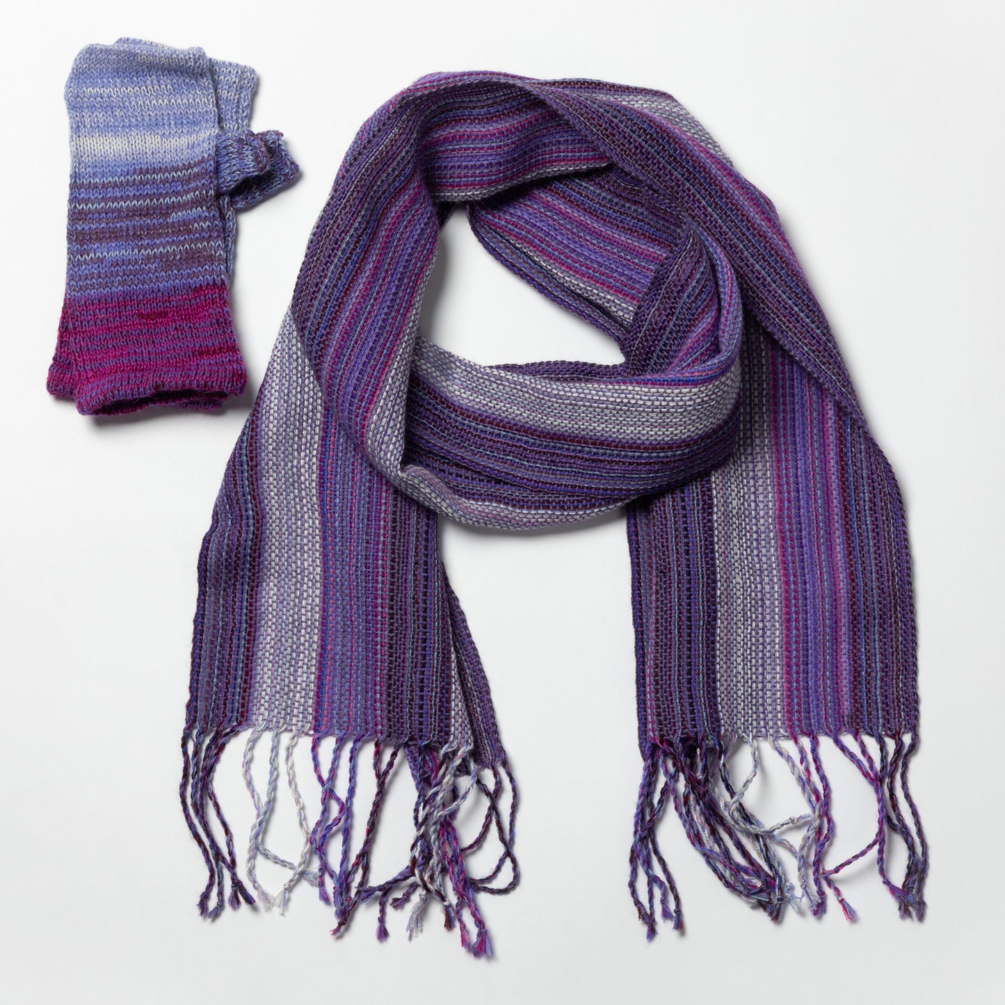 Alpaca Fingerless Mittens & Scarf Set | Fair Trade, 100% Alpaca Fiber