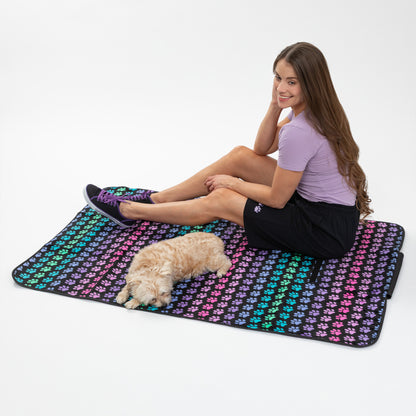 Paws Outdoor Blanket with Waterproof Backing & Handle