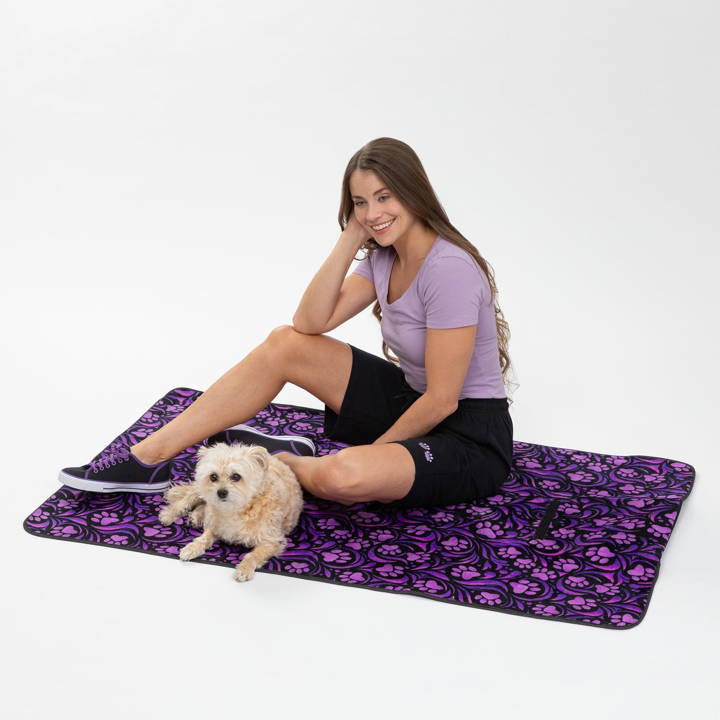 Paws Outdoor Blanket with Waterproof Backing & Handle