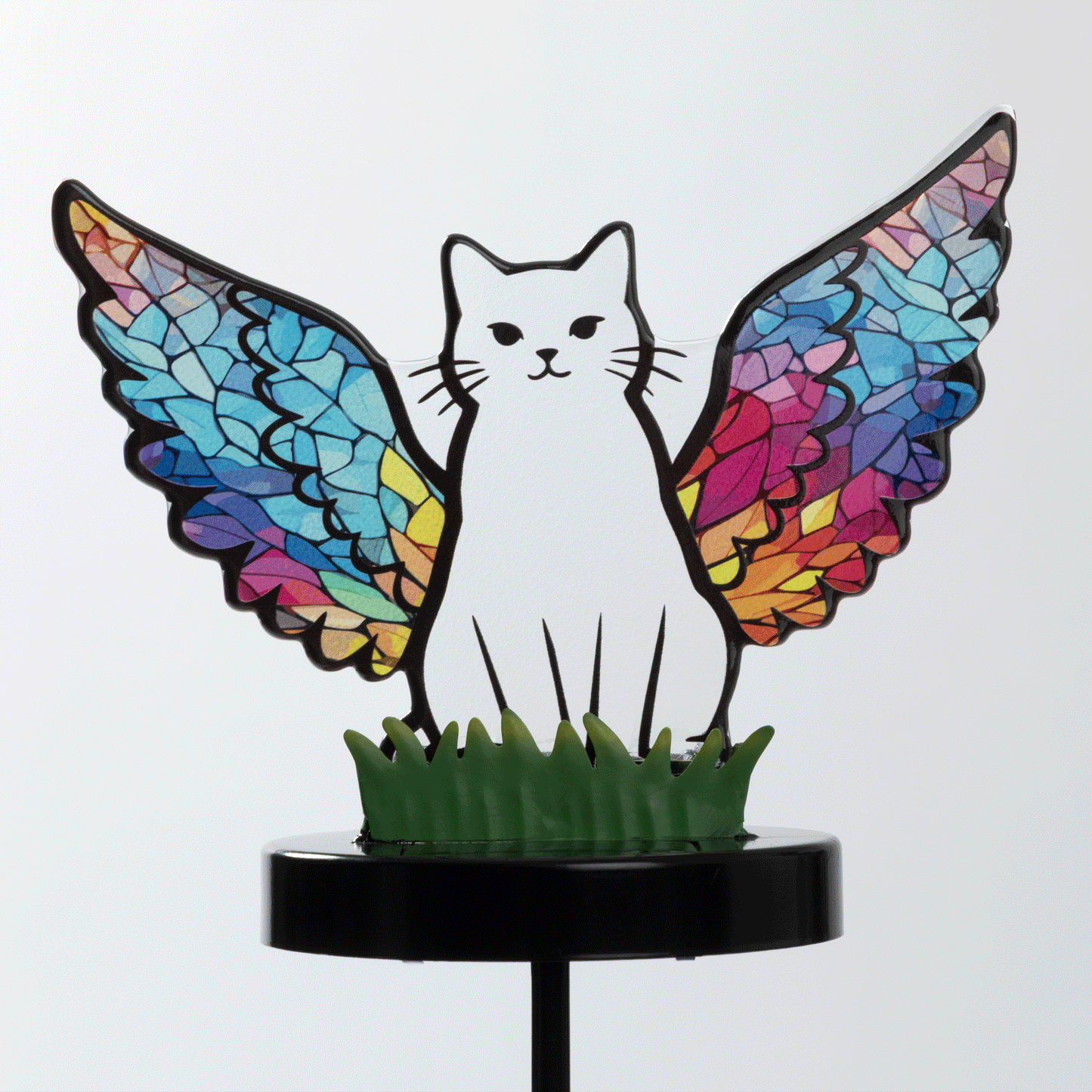 Pets & Angels Colorful Mosaic Solar Garden Stake Light