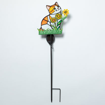Pets & Angels Colorful Mosaic Solar Garden Stake Light