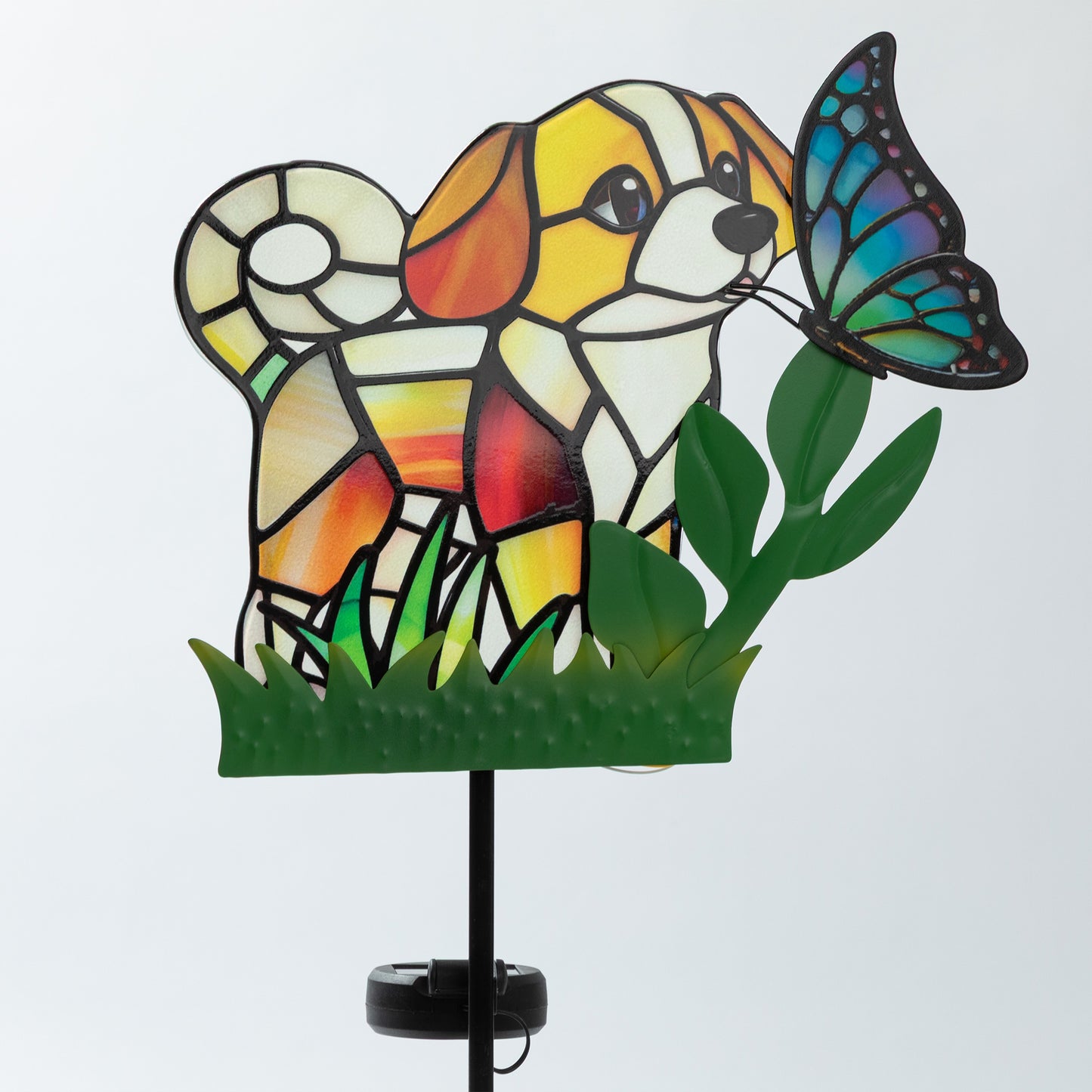 Pets & Angels Colorful Mosaic Solar Garden Stake Light