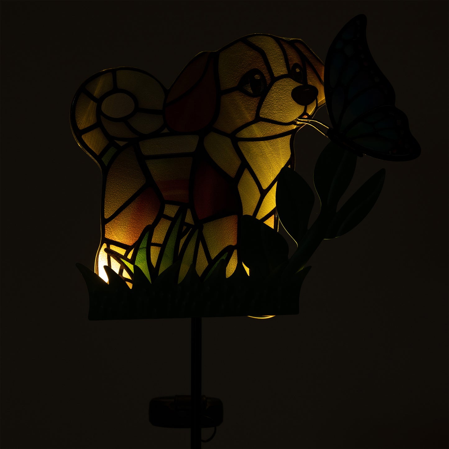 Pets & Angels Colorful Mosaic Solar Garden Stake Light