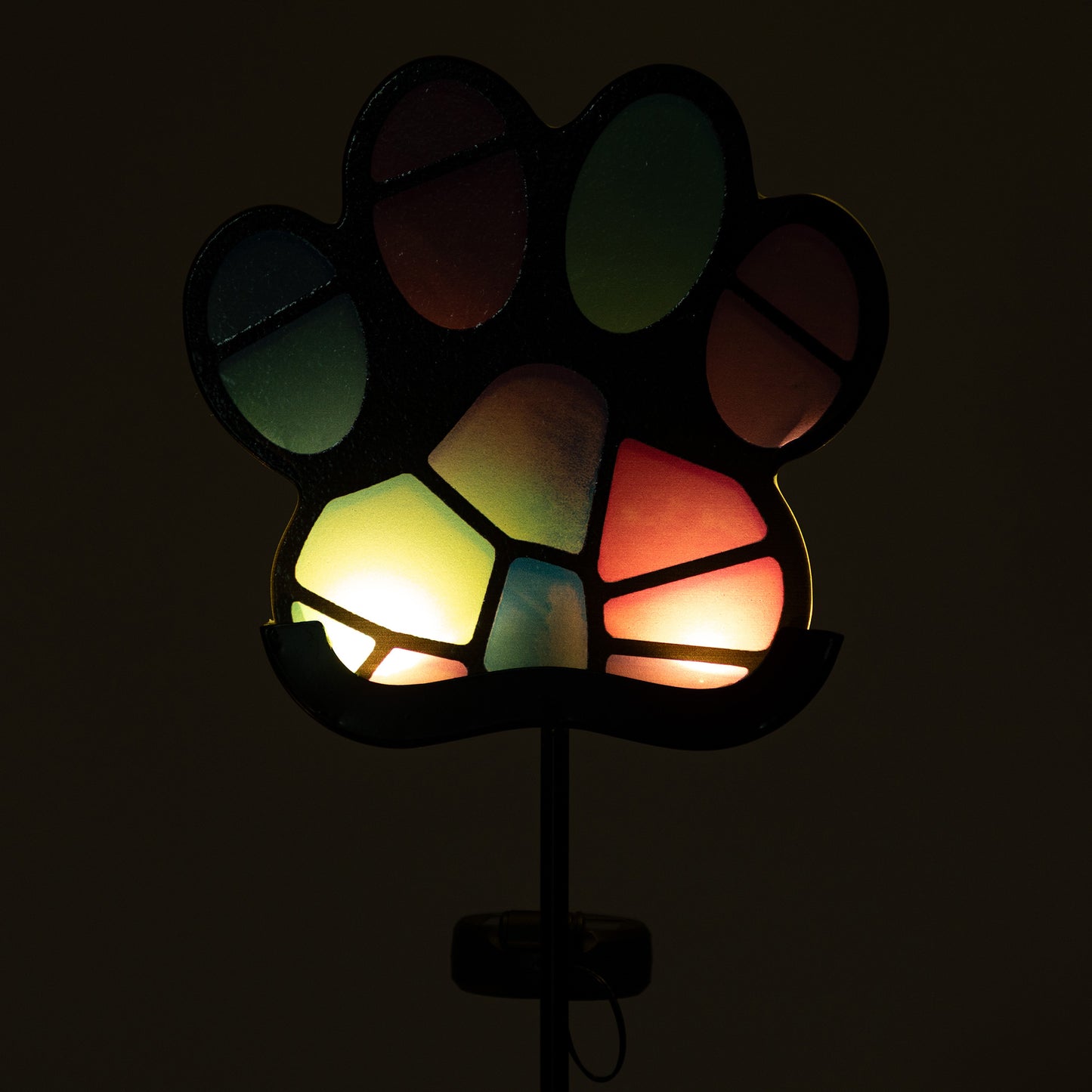 Pets & Angels Colorful Mosaic Solar Garden Stake Light