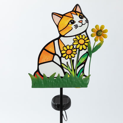 Pets & Angels Colorful Mosaic Solar Garden Stake Light