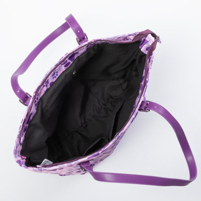 Paw Print Zip Top Tote Bag