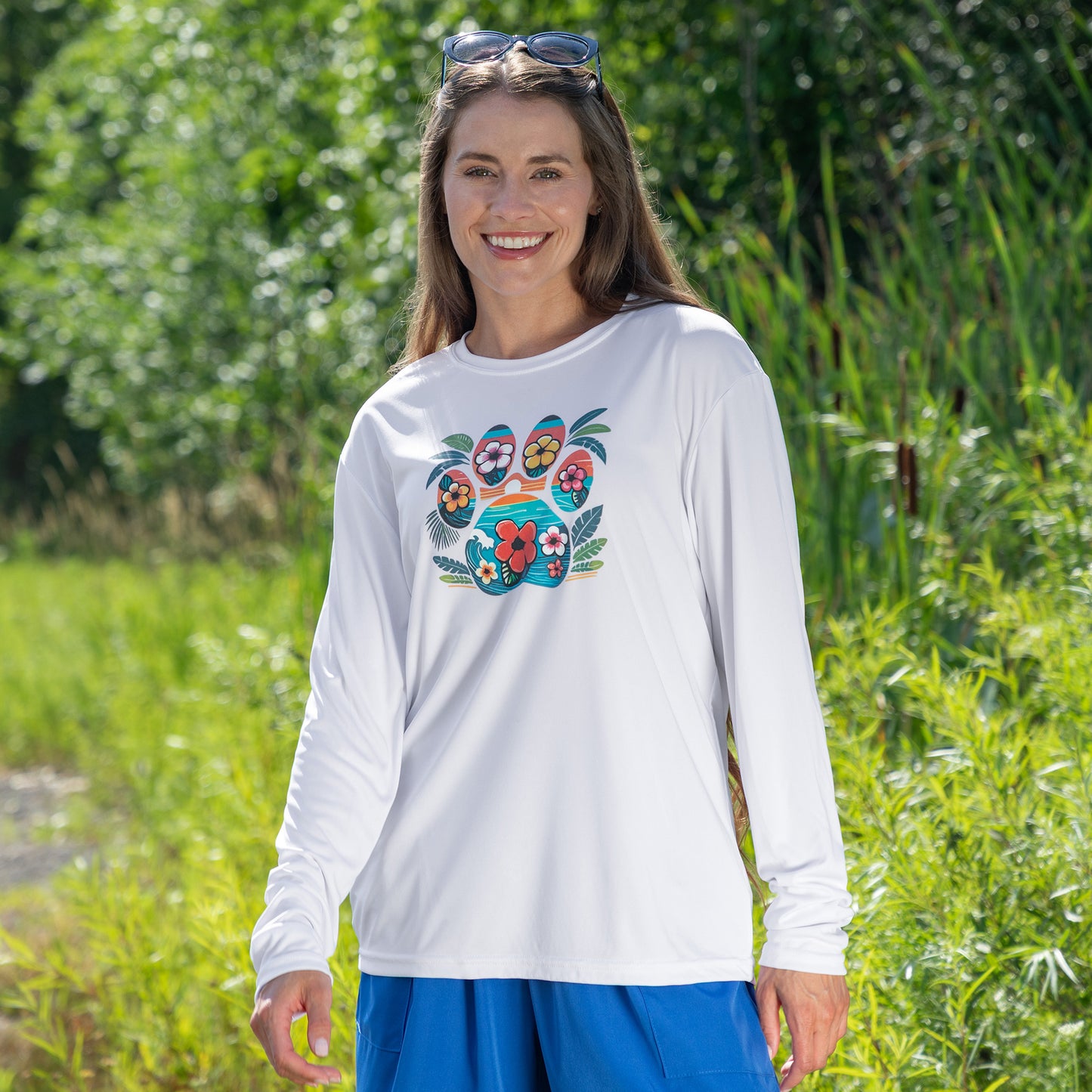 Tropical Paw UPF 40+ Cooling Performance Long Sleeve Sun Shirt