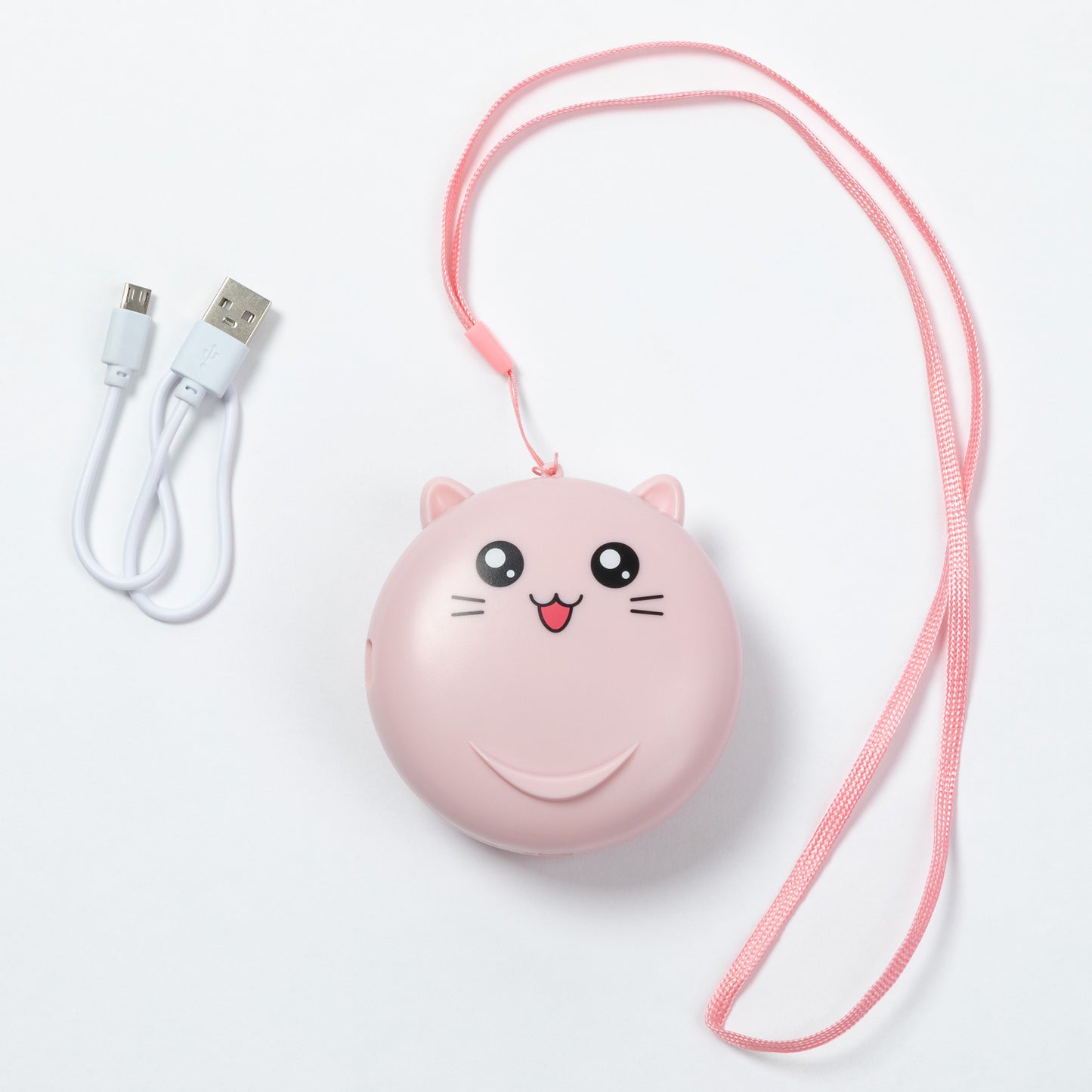 Fun Cat Portable Rechargeable Fan with Mirror