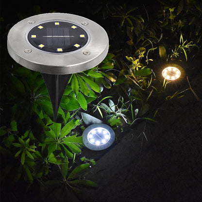 Solar Powered Outdoor Pathway LED Lights - Set of 4