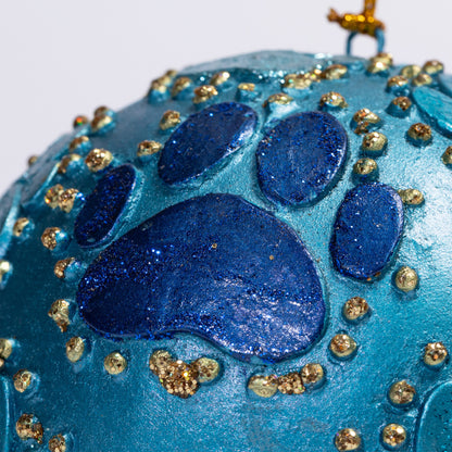 Beaded Paw Ball Ornament | Fair Trade