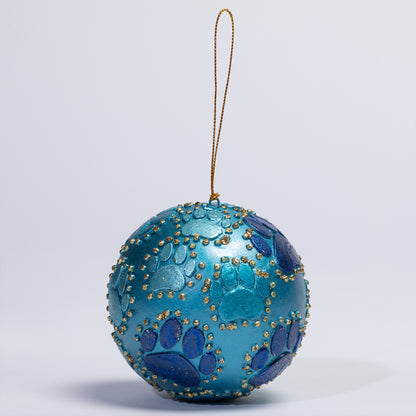 Beaded Paw Ball Ornament | Fair Trade