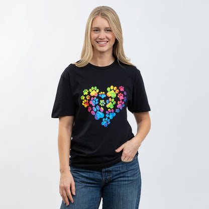 Anniversary Paw Print Love T-Shirt