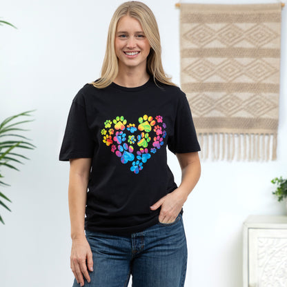 Anniversary Paw Print Love T-Shirt