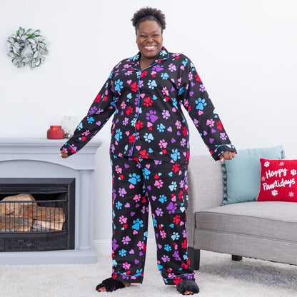 Loving Paws Flannel Pajama Set