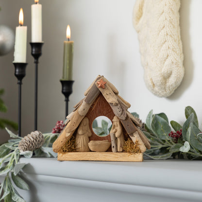 Handmade Recycled Driftwood Christmas Ornament | Fair Trade