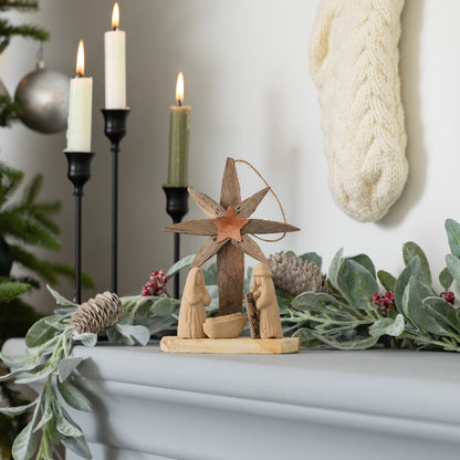 Handmade Recycled Driftwood Christmas Ornament | Fair Trade