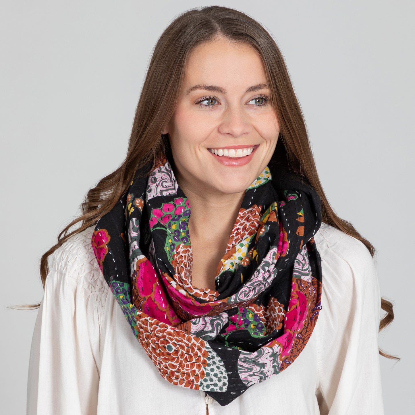 Waves of Color Infinity Scarf | Fair Trade