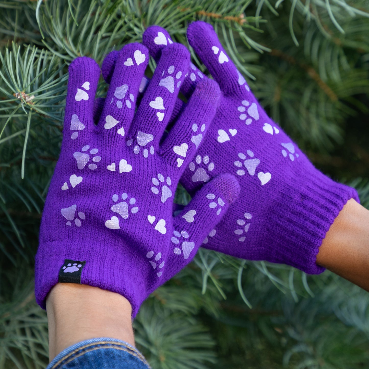 Paw Print Touch Screen Gloves