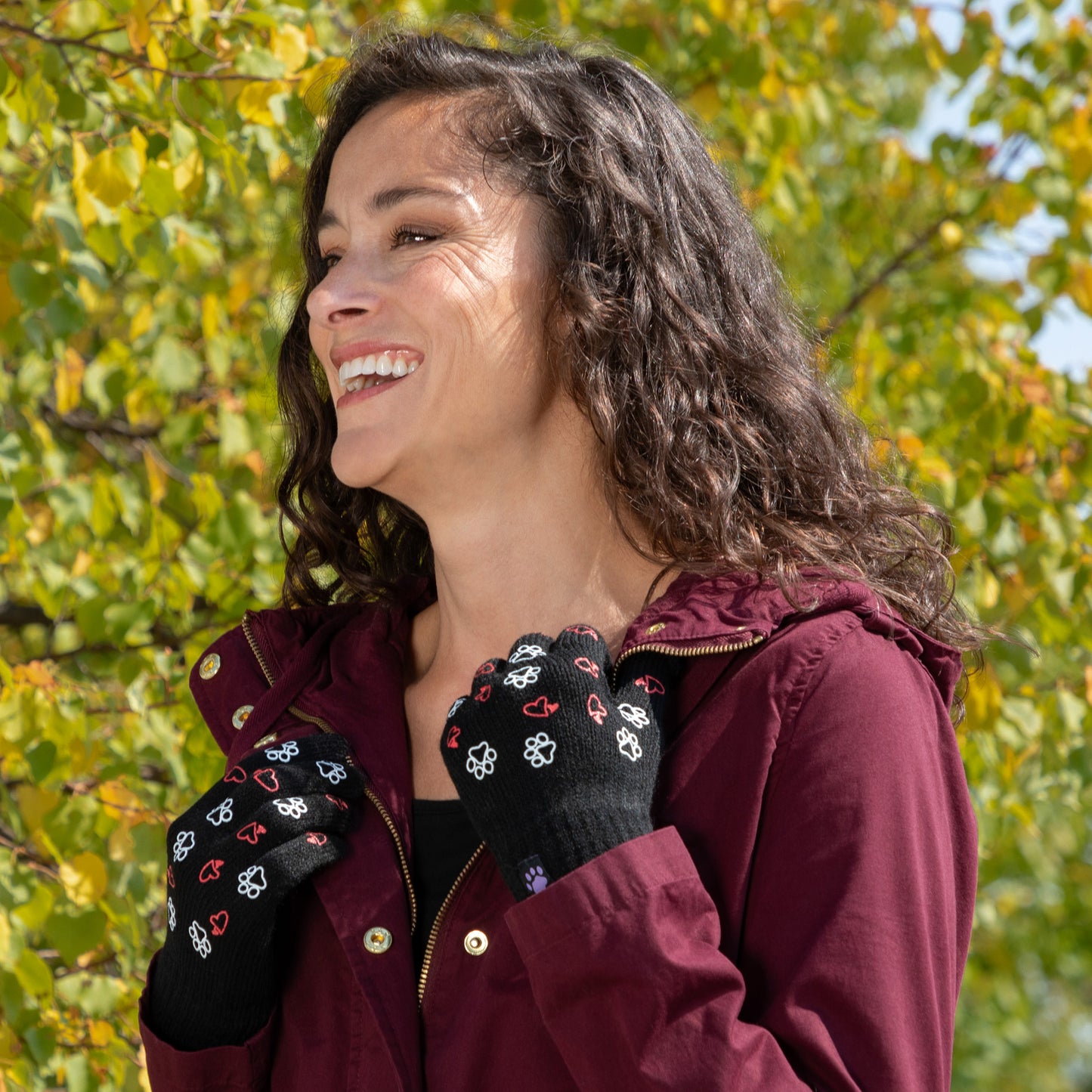 Paw Print Touch Screen Gloves