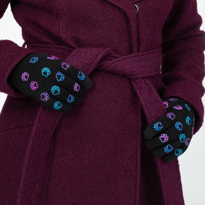 Paw Print Touch Screen Gloves