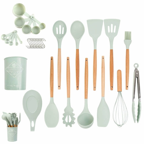 33-Piece Silicone Non-Stick Kitchen Utensil Set