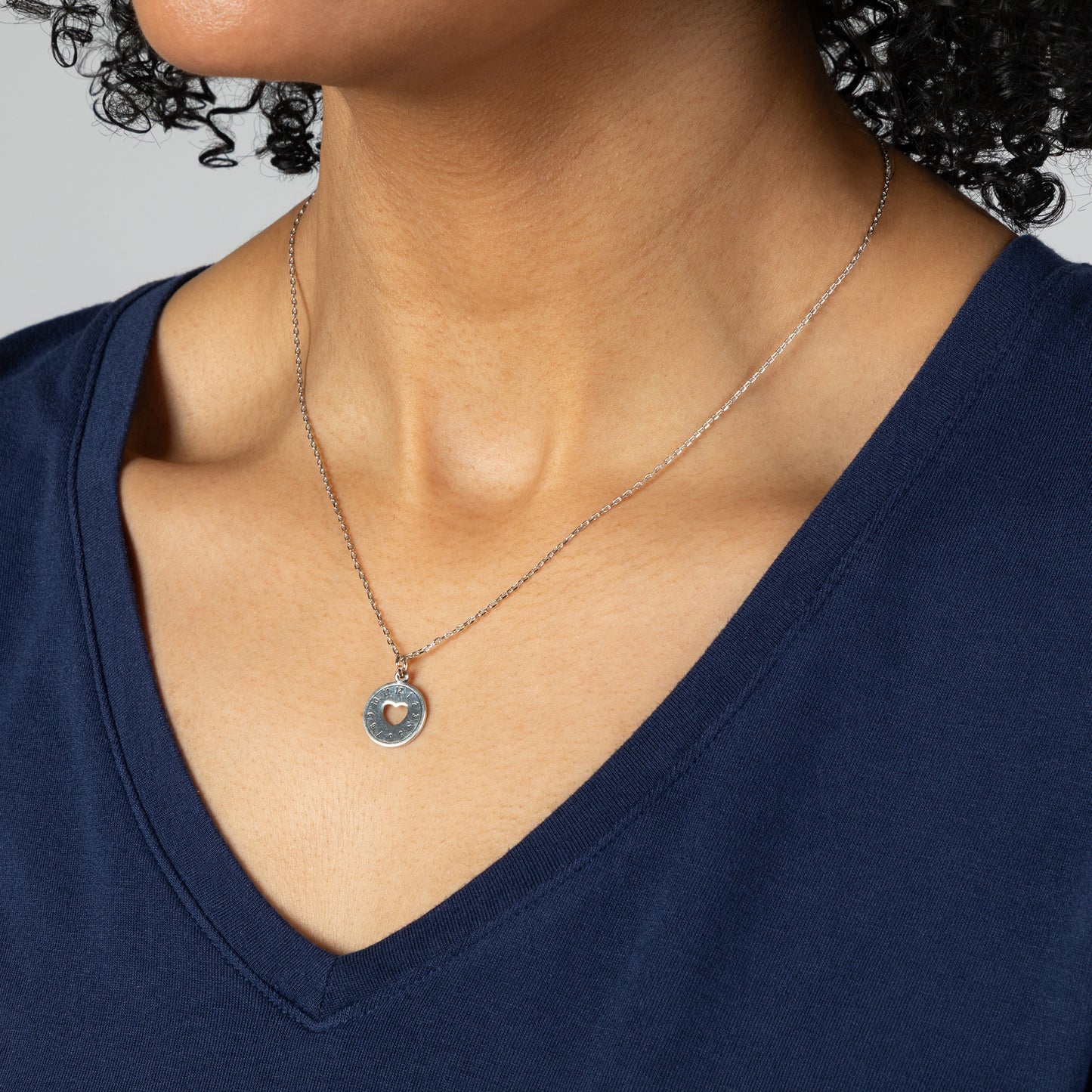 Love is Timeless Pewter Necklace