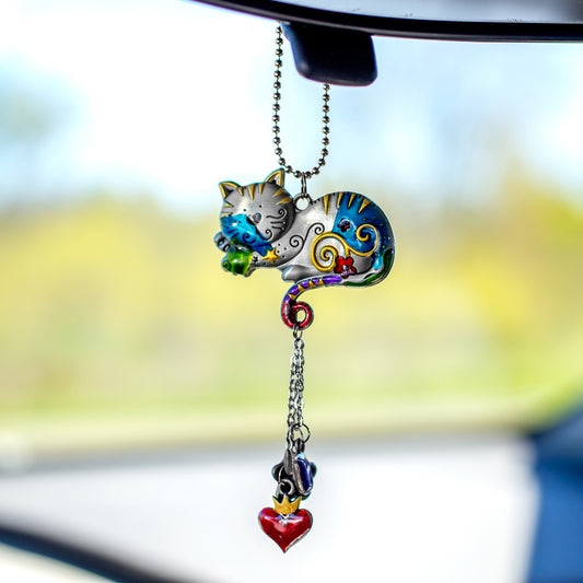 Kitty & Dog Car Charm