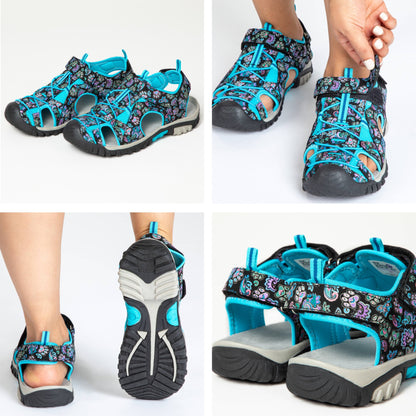 Walking Paws Adjustable Closed Toe Sport Sandals