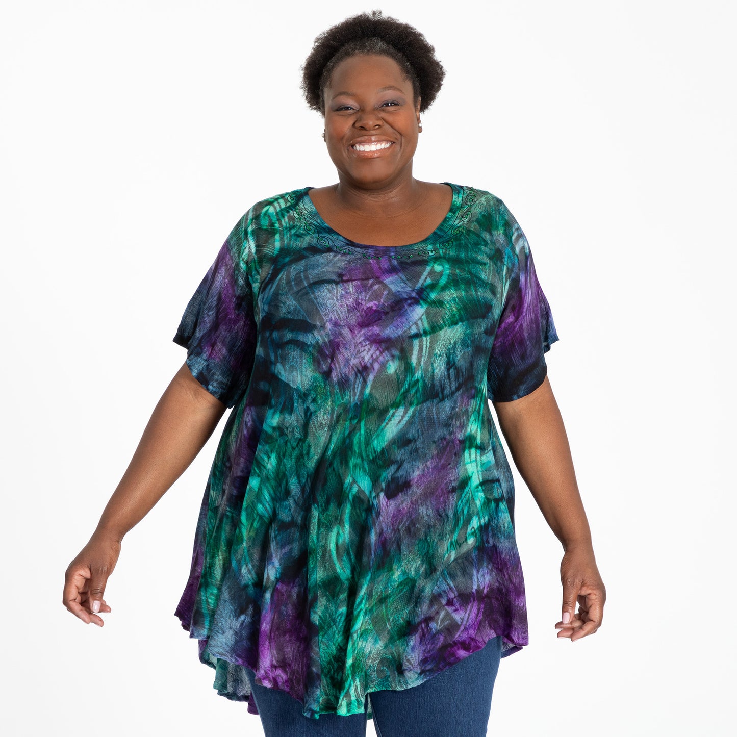 Peacock Love Tunic | Fair Trade