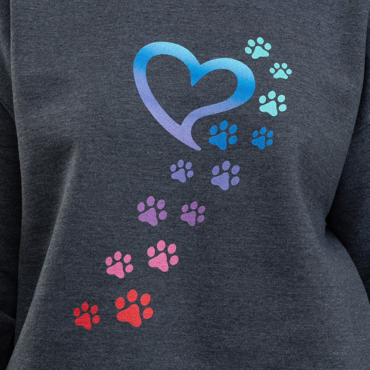 Rainbow Paws To My Heart Crewneck Sweatshirt