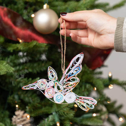 Recycled Magazine Ornament | Handmade, Fair Trade