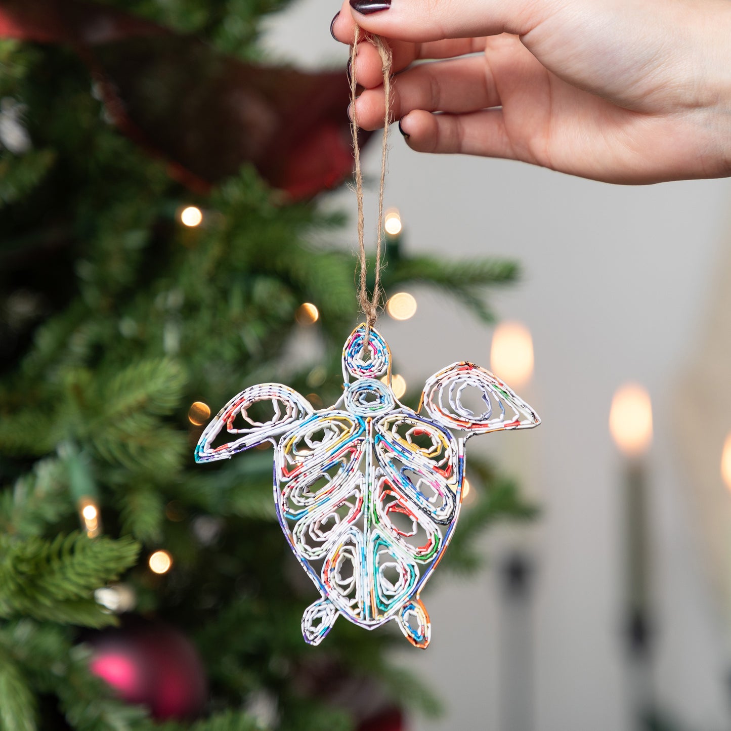 Recycled Magazine Ornament | Handmade, Fair Trade