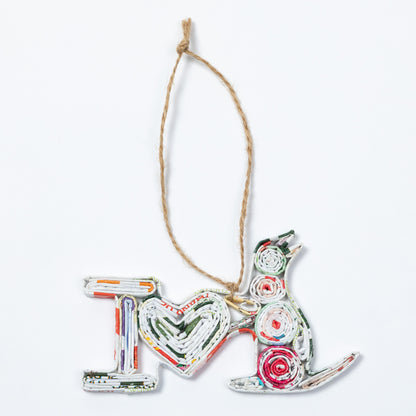 Recycled Magazine Ornament | Handmade, Fair Trade