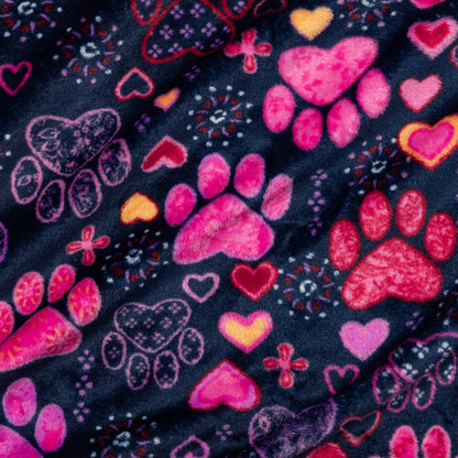 Super Cozy&trade; Paw Print Travel Blanket